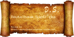 Deutelbaum Sugárka névjegykártya
